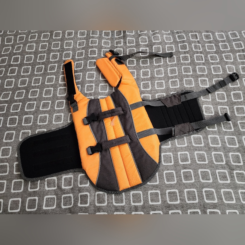 Canine Life Vest Large Dog Orange